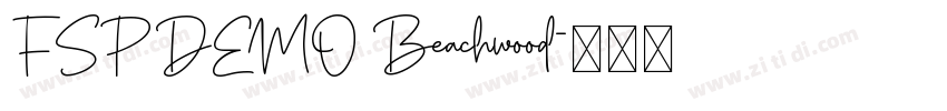FSP DEMO Beachwood字体转换 FSP DEMO Beachwood字体转换